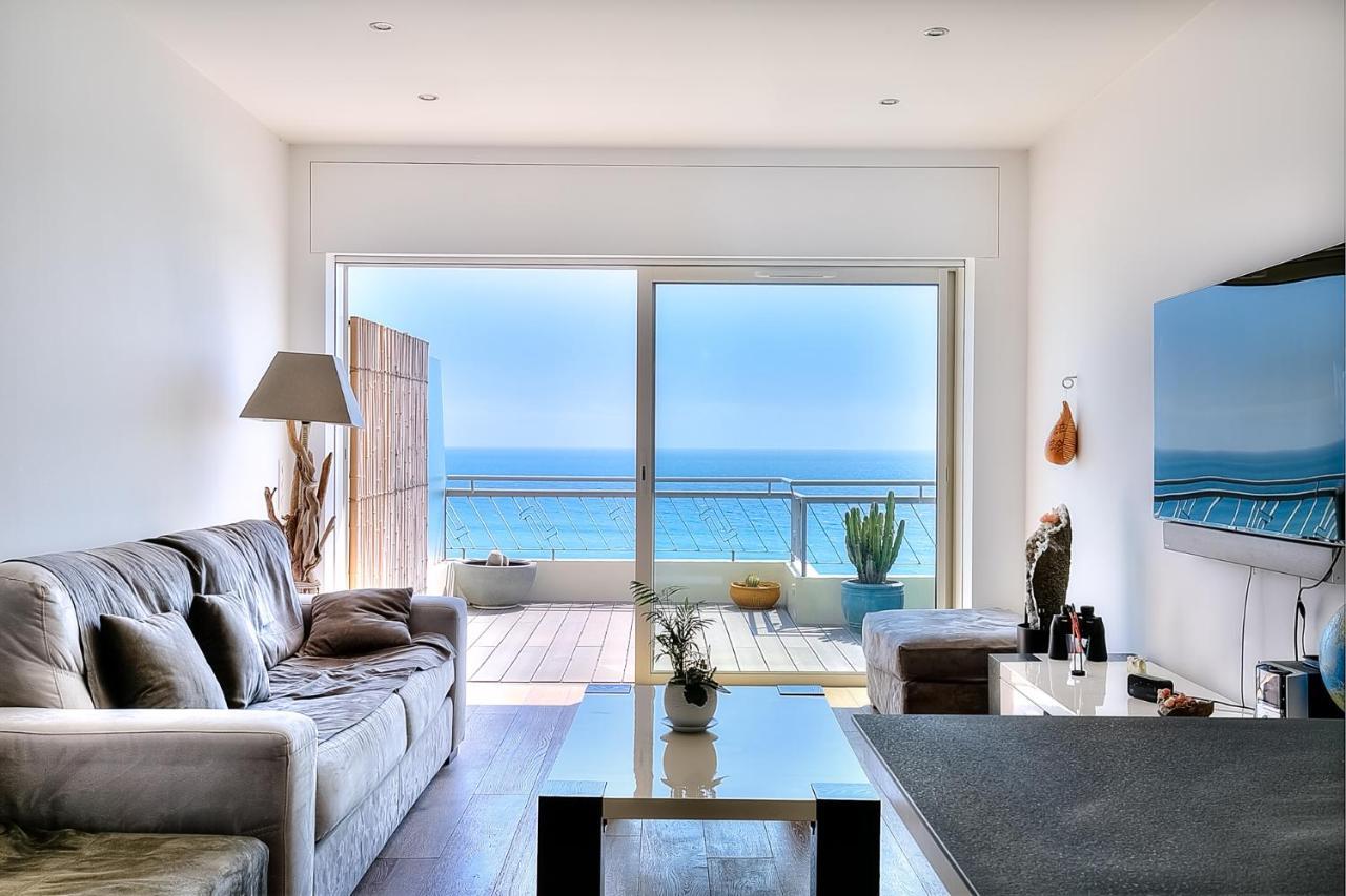 Le Florentina, Dernier Etage Avec Terrasse, Vue Sur La Baie Des Anges Apartment Ница Екстериор снимка