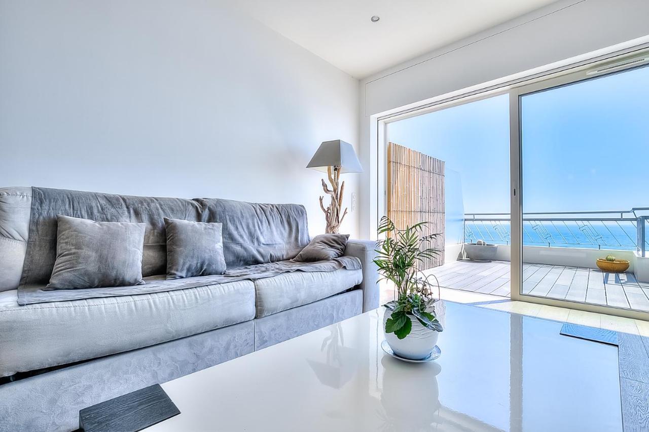 Le Florentina, Dernier Etage Avec Terrasse, Vue Sur La Baie Des Anges Apartment Ница Екстериор снимка