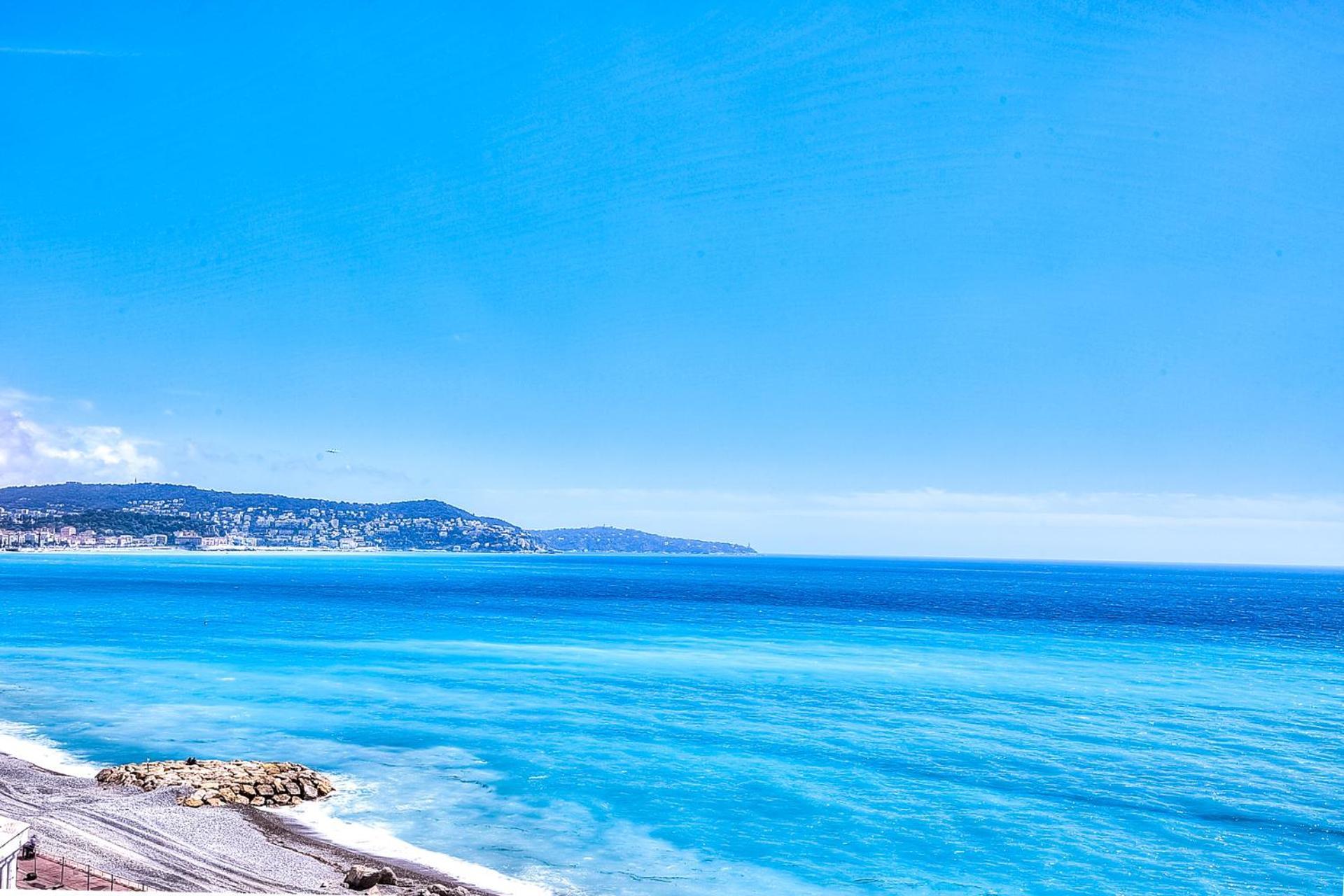Le Florentina, Dernier Etage Avec Terrasse, Vue Sur La Baie Des Anges Apartment Ница Екстериор снимка