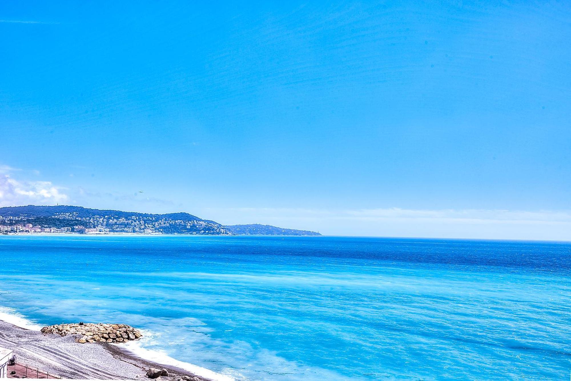 Le Florentina, Dernier Etage Avec Terrasse, Vue Sur La Baie Des Anges Apartment Ница Екстериор снимка